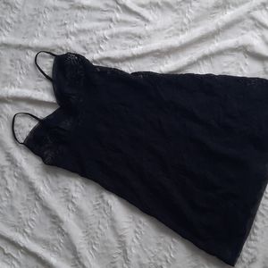 Victoria secret black lacey chemise